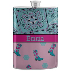 Cowgirl Stainless Steel Flask (Personalized)