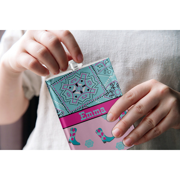 Cowgirl Stainless Steel Flask - LIFESTYLE 1