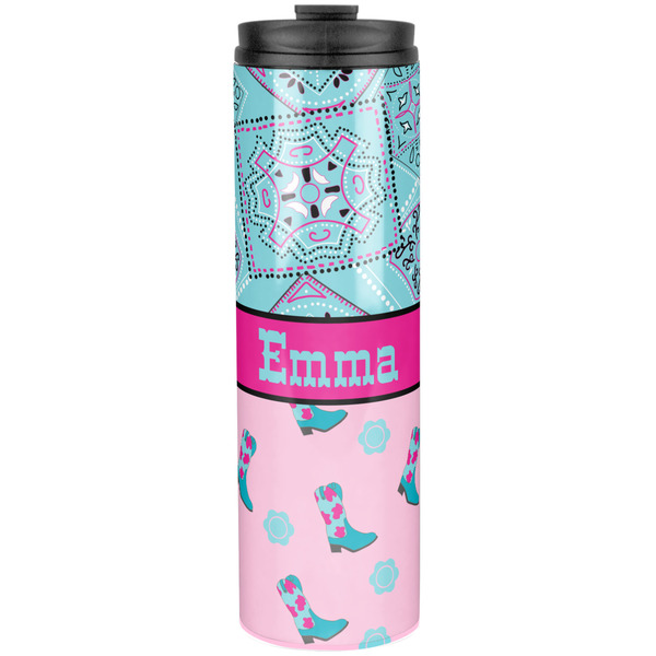 Custom Cowgirl Stainless Steel Skinny Tumbler - 20 oz (Personalized)