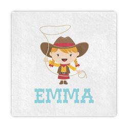 Cowgirl Decorative Paper Napkins (Personalized)