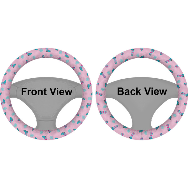 Cowgirl Steering Wheel Cover- Front and Back