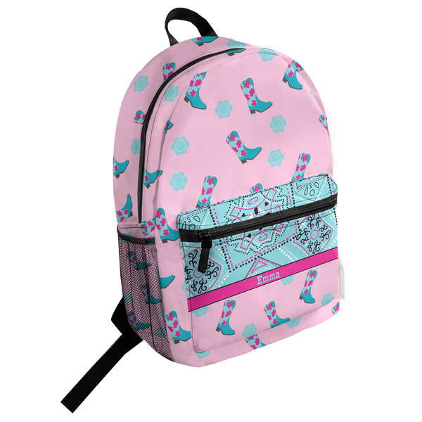 Custom Cowgirl Student Backpack (Personalized)