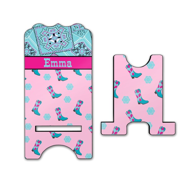 Cowgirl Stylized Phone Stand - Front & Back - Large