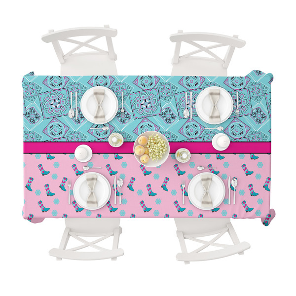 Cowgirl Tablecloths (58"x102") - TOP VIEW