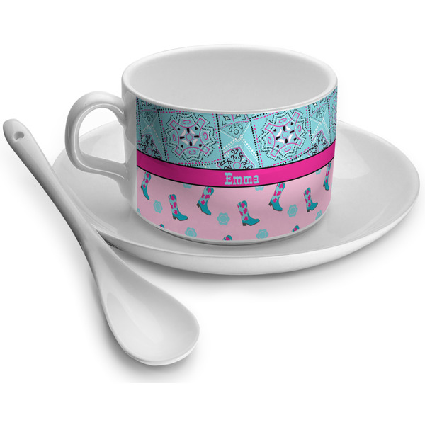 Custom Cowgirl Tea Cup - Single (Personalized)