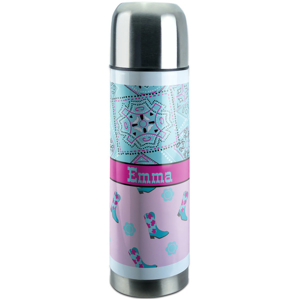 Custom Cowgirl Stainless Steel Thermos (Personalized)