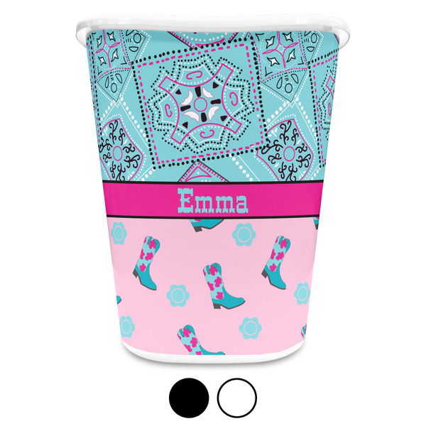 Cowgirl Custom Waste Basket