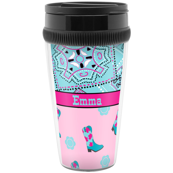 Custom Cowgirl Acrylic Travel Mug without Handle (Personalized)