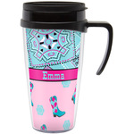 Cowgirl Acrylic Travel Mug with Handle (Personalized)