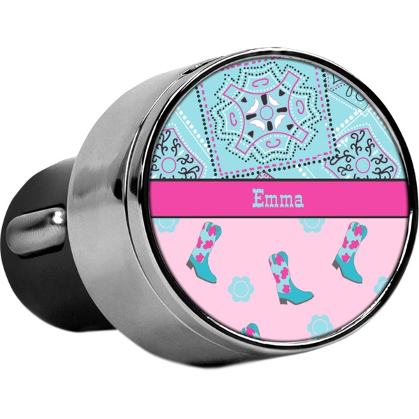 Custom Cowgirl USB Car Charger (Personalized)