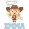 Cowgirl Graphic Decal - Large (Personalized)