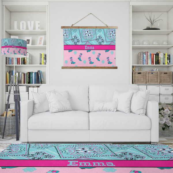 Cowgirl Wall Hanging Tapestry - IN CONTEXT