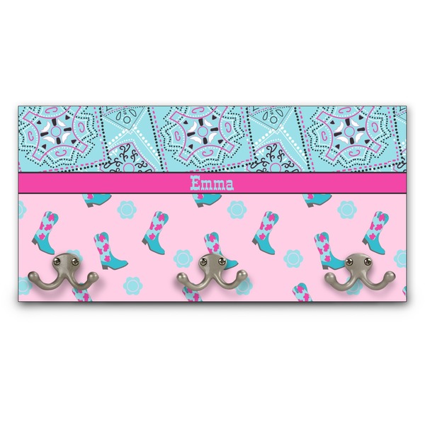 Custom Cowgirl Wall Mounted Coat Rack (Personalized)
