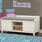 Cowgirl Wall Name Decal Above Storage bench