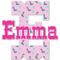 Cowgirl Name & Initial Decal - Up to 9"x9" (Personalized)