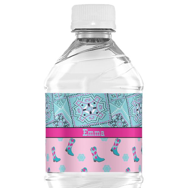 Custom Cowgirl Water Bottle Labels - Custom Sized (Personalized)