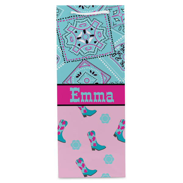 Cowgirl Wine Gift Bag - Gloss - Front