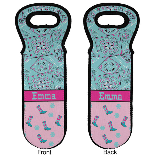 Cowgirl Wine Tote Front & Back
