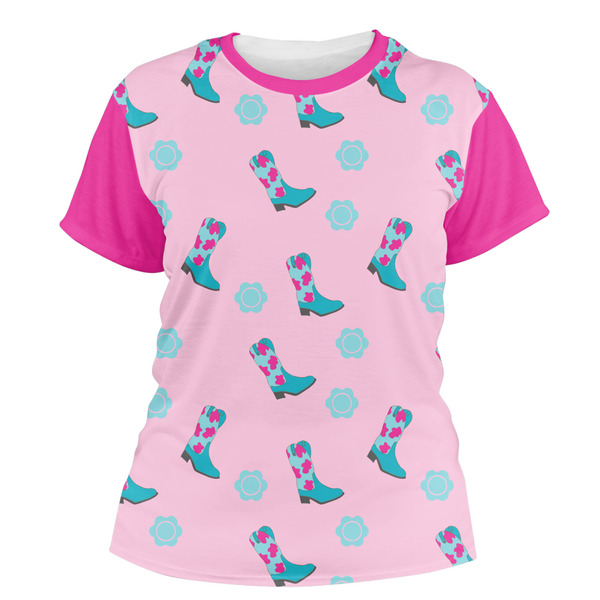 Custom Cowgirl Women's Crew T-Shirt - X Large