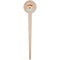 Cowgirl Wooden 4" Food Pick - Round - Single Pick