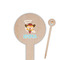Cowgirl Wooden 6" Food Pick - Round - Closeup