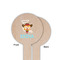 Cowgirl Wooden 6" Food Pick - Round - Single Sided - Front & Back