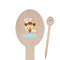Cowgirl Wooden Food Pick - Oval - Closeup