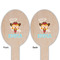 Cowgirl Wooden Food Pick - Oval - Double Sided - Front & Back