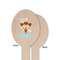 Cowgirl Wooden Food Pick - Oval - Single Sided - Front & Back