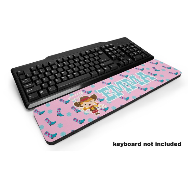Custom Cowgirl Keyboard Wrist Rest (Personalized)