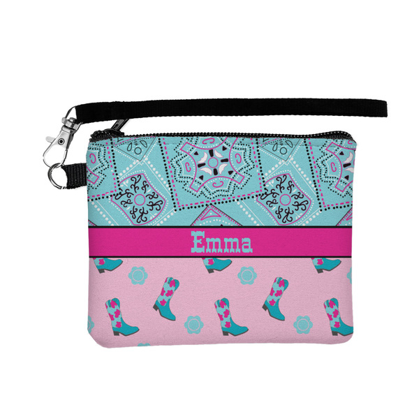Custom Cowgirl Wristlet ID Case w/ Name or Text