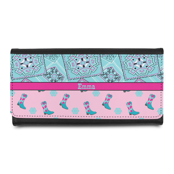 Custom Cowgirl Leatherette Ladies Wallet (Personalized)