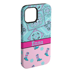 Cowgirl iPhone Case - Rubber Lined - iPhone 15 Plus (Personalized)
