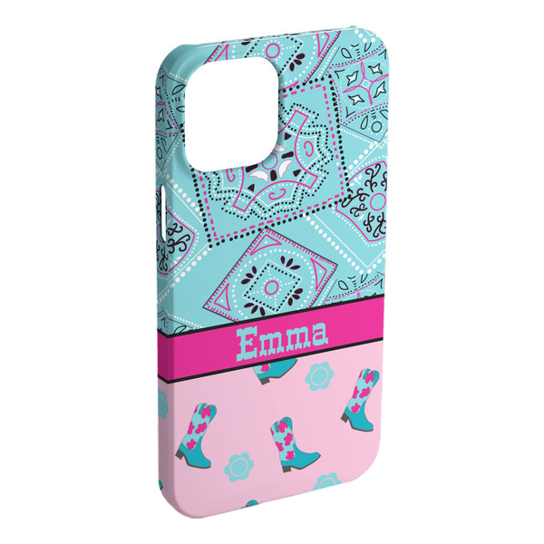 Custom Cowgirl iPhone Case - Plastic (Personalized)