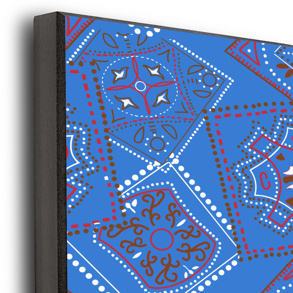 Cowboy 11x14 Wood Print - Closeup