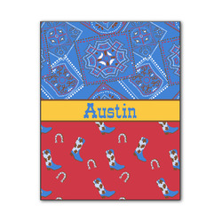 Cowboy Wood Print - 11x14 (Personalized)