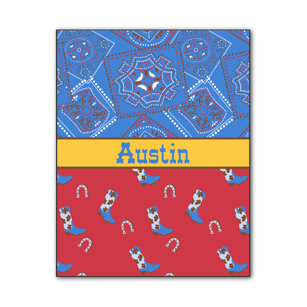 Custom Cowboy Wood Print - 11x14 (Personalized)