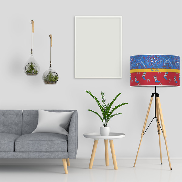 Cowboy 12" Drum Lampshade - LIFESTYLE