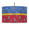 Cowboy 12" Drum Pendant Lamp - Fabric (Personalized)