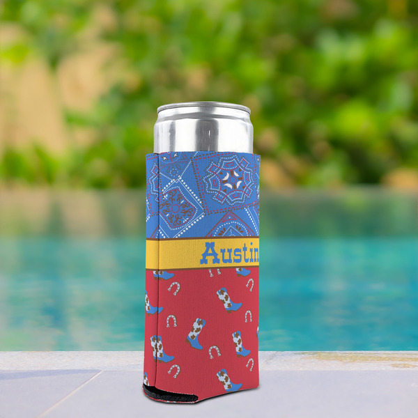 Cowboy Can Cooler - Tall 12oz - In Context