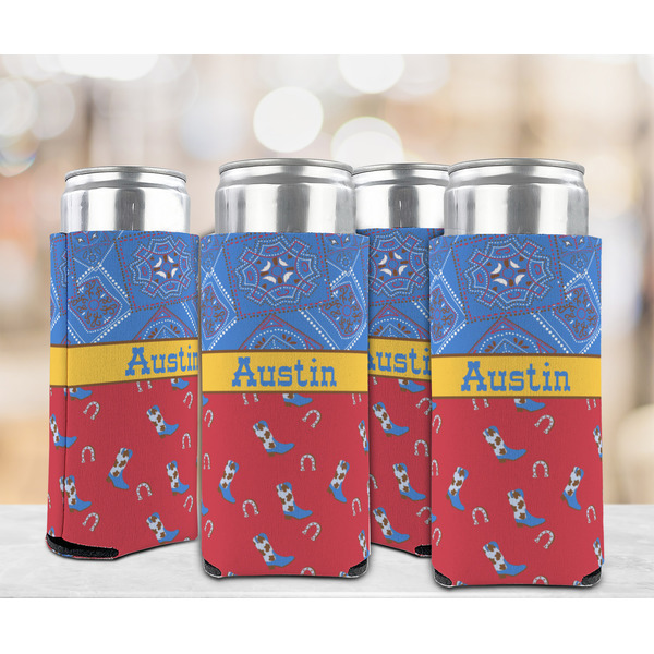 Cowboy 12oz Tall Can Sleeve - Set of 4 - LIFESTYLE