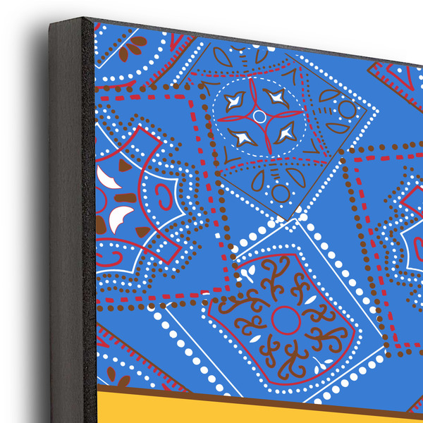 Cowboy 12x12 Wood Print - Closeup