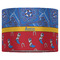 Cowboy 16" Drum Lampshade - FRONT (Fabric)