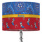Cowboy 16" Drum Lampshade - ON STAND (Fabric)