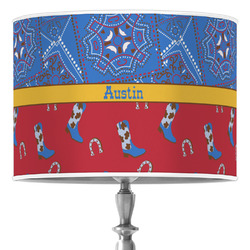 Cowboy 16" Drum Lamp Shade - Poly-film (Personalized)