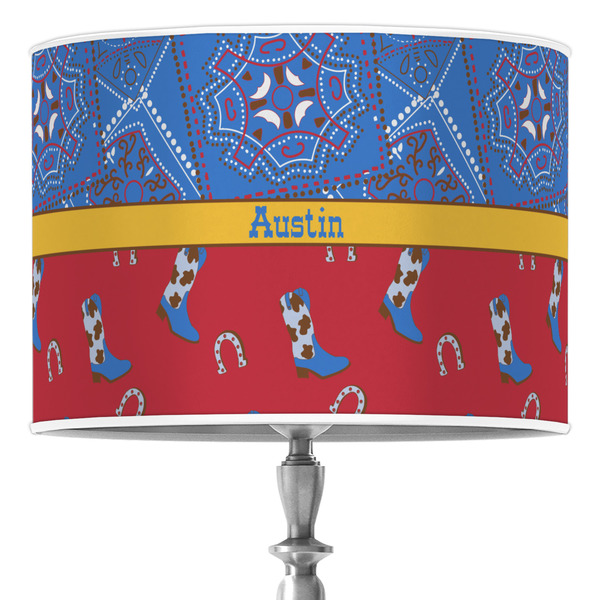 Custom Cowboy Drum Lamp Shade (Personalized)