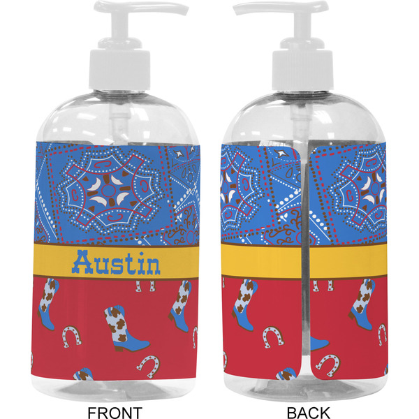 Cowboy 16 oz Plastic Liquid Dispenser- Approval- White