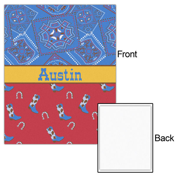 Cowboy 16x20 - Matte Poster - Front & Back