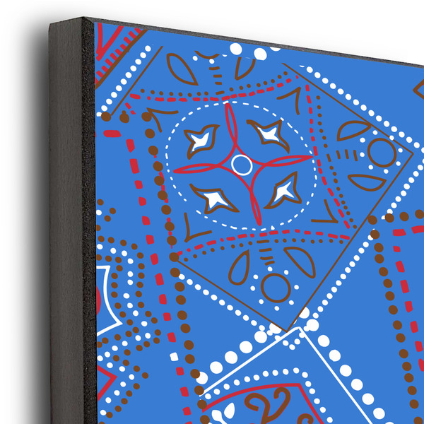 Cowboy 16x20 Wood Print - Closeup