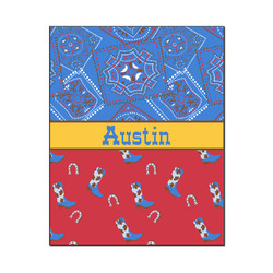 Cowboy Wood Print - 16x20 (Personalized)